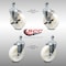 Service Caster 5 Inch SS Nylon Wheel Swivel 1/2 Inch Threaded Stem Caster Brakes SCC, 2PK SCC-SSTS20S514-NYS-121315-2-TLB-2 - alternate 1